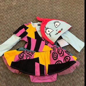 Disney baby sally from the nightmare before Christmas bodysuit costume nwt